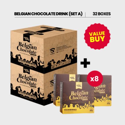 BELGIAN CHOCOLATE DRINK SET A (24 PCS + 8 PCS)
