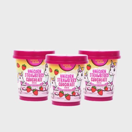 UNICORN STRAWBERRY CHOCOLATE TUB (3 PCS)