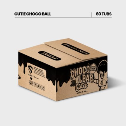 CARTON CUTIE CHOCO BALL TUB (60 PCS)