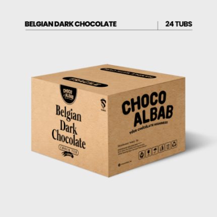 CARTON (BDC) BELGIAN TUB DARK CHOCOLATE TUB (24 PCS)